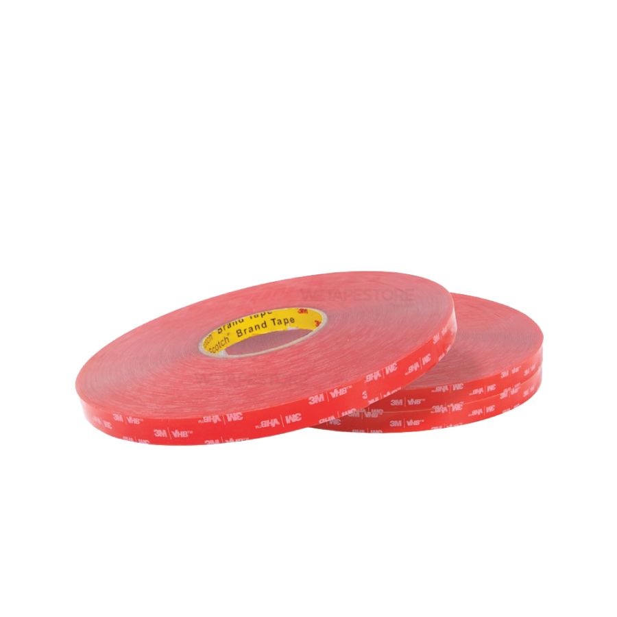 เทปกาว 2 หน้า 3M VHB 4910 สีใส หนา 1.0 มม. สำหรับงานกระจกและอะคริลิก